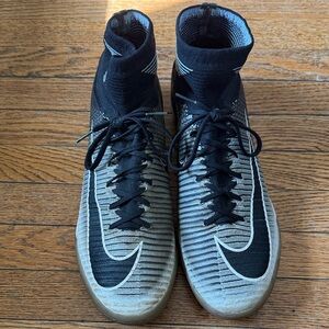 Nike MercurialX Flyknit  Black and Gold soccer cleats